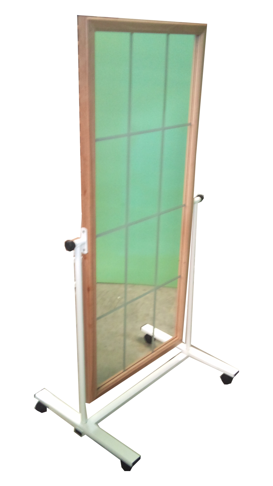 Fulllength bevelled tilting mirror on wheels Mirrors rehabilitation